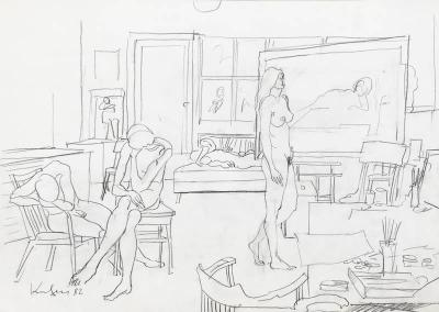 Akte im Atelier