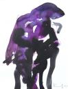 Purple nude sculpture