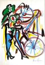 Nude with bicycle