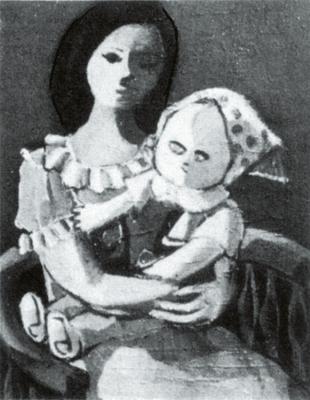 Mädchen mit Puppe