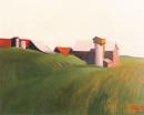 Waldviertler Landschaften - Bauernhof mit Silo und Wiese