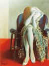 Dame in blauem Fauteuil
