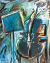 Cello and music stand