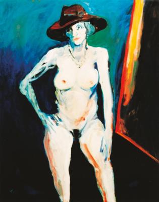 Nude with hat