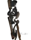 Black nude as sculpture